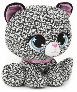 SPIN MASTER GUND P.Lushes Designer Fashion Pets Khloe O'Bearci Bear Premium Stuffed Animal, Black And White, 6" -Barbie Sales A40EB93E 4