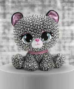 SPIN MASTER GUND P.Lushes Designer Fashion Pets Khloe O'Bearci Bear Premium Stuffed Animal, Black And White, 6" -Barbie Sales A40EB93E 6