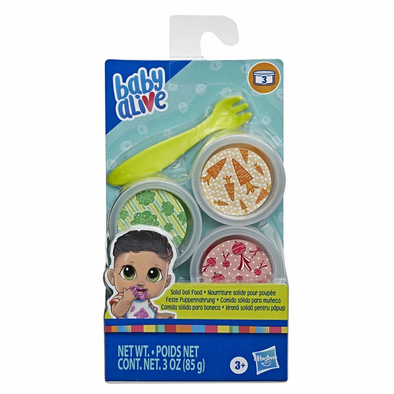 Hasbro Baby Alive Solid Doll Food Refill, Includes 3 Doll Foods, 1 Fork, Toy Accessories 2 Hasbro Baby Alive Solid Doll Food Refill, Includes 3 Doll Foods, 1 Fork, Toy Accessories - Image 2