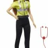 ​Barbie Paramedic Doll, Petite Brunette (12-in/30.40-cm), Role-play Clothing And Accessories