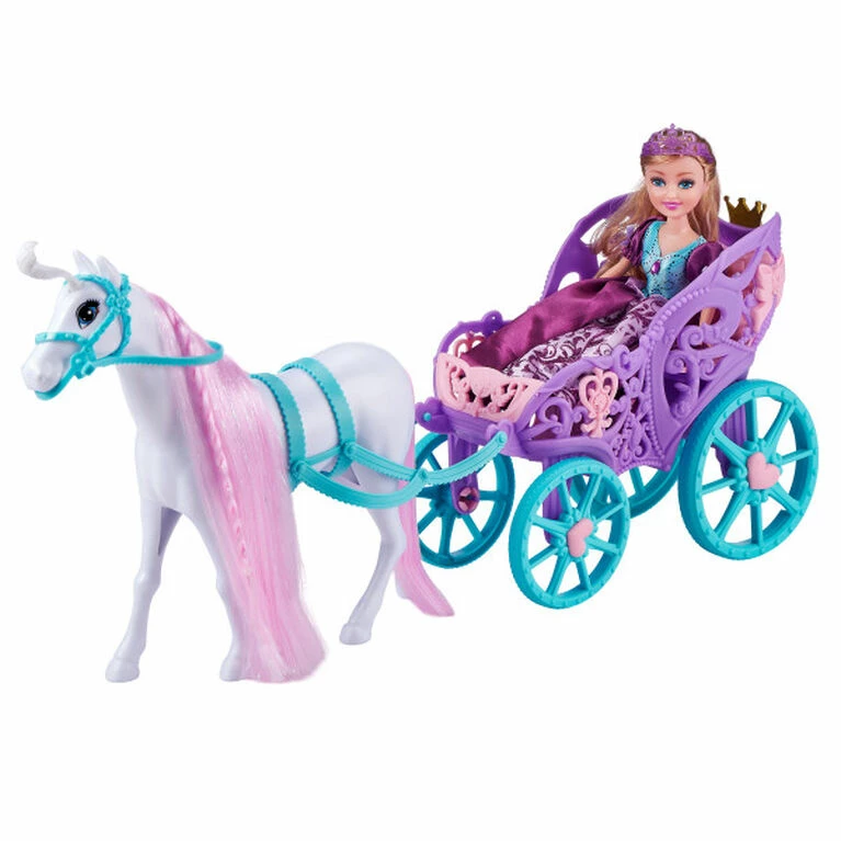 Zuru Sparkle Girlz Princess Doll With Horse And Carriage 1 Zuru Sparkle Girlz Princess Doll With Horse And Carriage