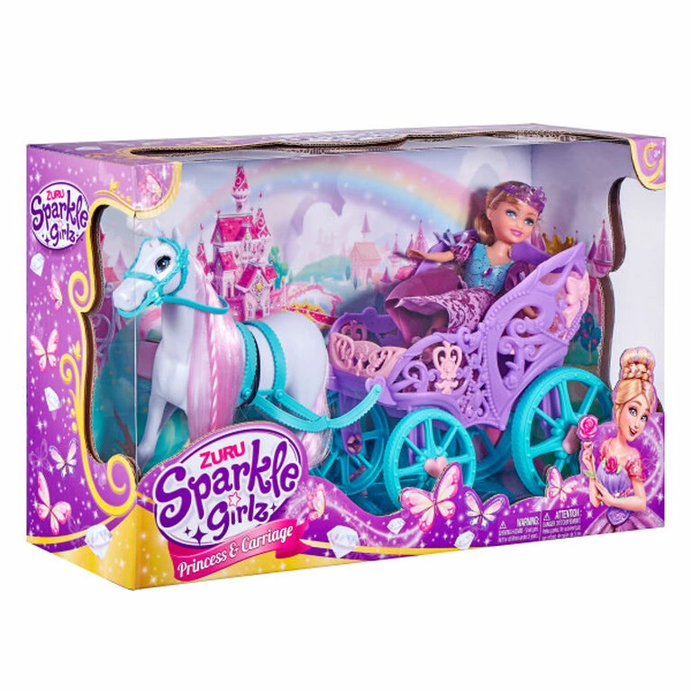 Zuru Sparkle Girlz Princess Doll With Horse And Carriage 4 Zuru Sparkle Girlz Princess Doll With Horse And Carriage - Image 4
