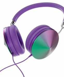 Art+Sound Iridescent Headphones With Mic - Purple