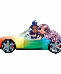 MGA Entertainment Rainbow High Color Change Car - Convertible Vehicle, 8-in-1 Light-Up, Multicolor Changing Car -Barbie Sales A4C2197E 3