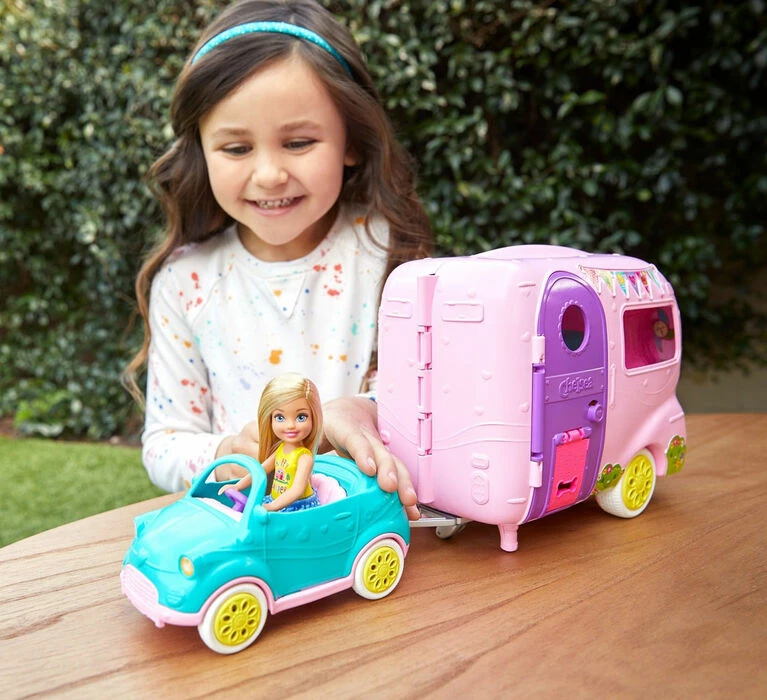 Barbie Club Chelsea Camper Playset With Doll, Puppy, Car, Transforming Camper And Accessories 2 Barbie Club Chelsea Camper Playset With Doll, Puppy, Car, Transforming Camper And Accessories - Image 2
