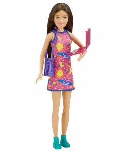 MATTEL Barbie Space Discovery Skipper Doll With Night Binoculars & Laptop Wearing Dress With Planetary Print - R Exclusive