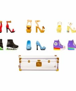 MGA Entertainment Rainbow High Deluxe Fashion Closet Playset - Create 400+ Fashion Combinations! Portable Clear Acrylic Toy Closet -Barbie Sales B4C6F8C2 4