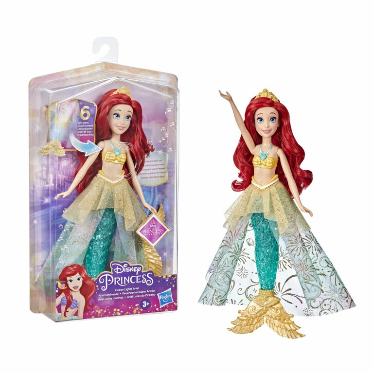 Hasbro Disney Princess Ocean Lights Ariel, Little Mermaid Doll - R Exclusive 2 Hasbro Disney Princess Ocean Lights Ariel, Little Mermaid Doll - R Exclusive - Image 2