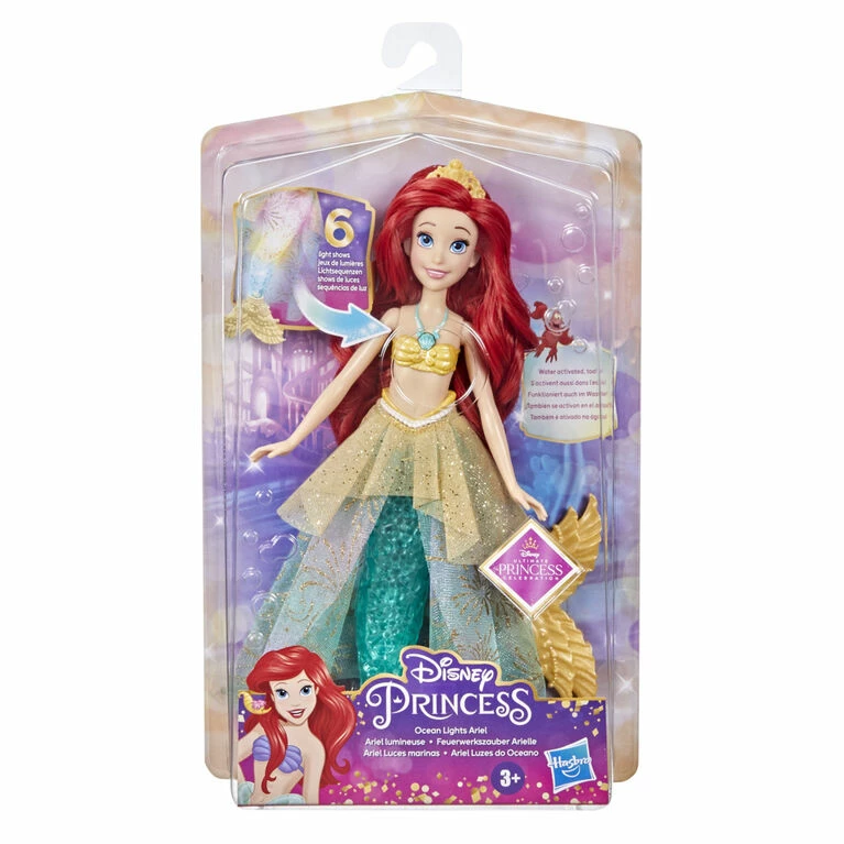 Hasbro Disney Princess Ocean Lights Ariel, Little Mermaid Doll - R Exclusive 3 Hasbro Disney Princess Ocean Lights Ariel, Little Mermaid Doll - R Exclusive - Image 3