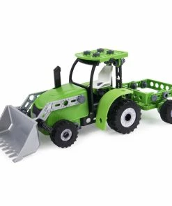 SPIN MASTER Meccano Junior, Front Loader Tractor With Moving Parts And Real Tools, Toy Model Building Kit