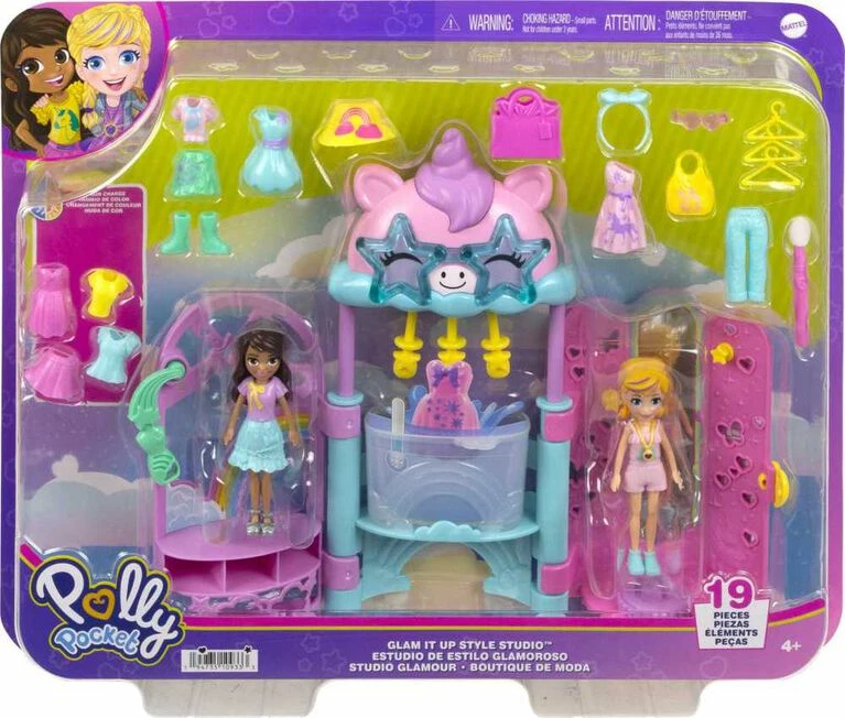 MATTEL Polly Pocket Glam It Up Style Studio Playset 6 MATTEL Polly Pocket Glam It Up Style Studio Playset - Image 6