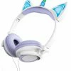Art+Sound Unicorn Wired Headphones With LED Lights - Purple