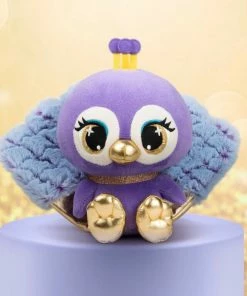 SPIN MASTER P.Lushes Designer Fashion Pets Priscilla Plume Peacock Premium Stuffed Animal, Purple/Gold, 6" -Barbie Sales C45CDAED 6