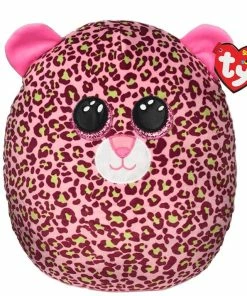 Ty Squish Lainey Pink Leopard 14 Inch