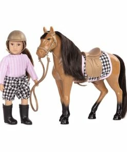 Lori, Celia And Cinnamon, 6-inch Mini Riding Doll And Horse Set