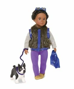 Lori, Ilyssa And Indigo, 6-inch Mini Doll And Dog Set