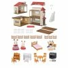 Epoch Calico Critters Red Roof Country Home, Dollhouse Playset With Figures, Furniture And Accessories