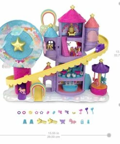 MATTEL ​Polly Pocket Rainbow Funland Theme Park Set -Barbie Sales D4B16BBD 5