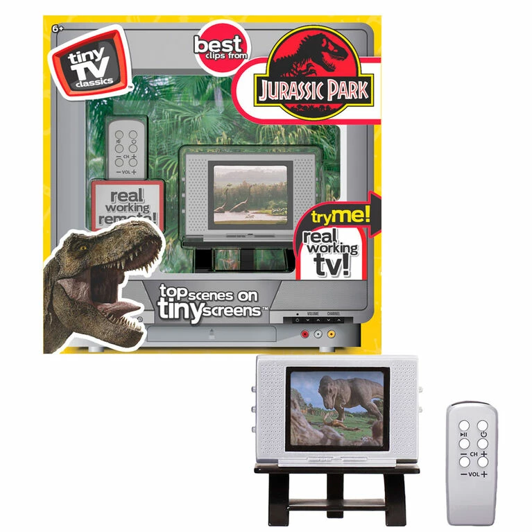 Basic Fun Tiny TV Classics: Jurassic Park - ClassicTV - English Edition 1 Basic Fun Tiny TV Classics: Jurassic Park - ClassicTV - English Edition