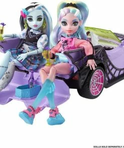 MATTEL Monster High Toy Car, Ghoul Mobile With Pet And Cooler Accessories -Barbie Sales E4730917 4