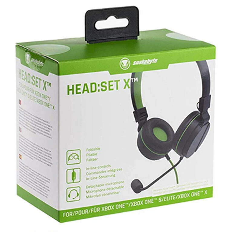XCEL SOURCE CORP Snakebyte XBoxOne GamHeadset On Ear Blk/Green 3 XCEL SOURCE CORP Snakebyte XBoxOne GamHeadset On Ear Blk/Green - Image 3