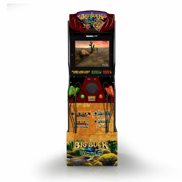 ARCADE1UP 1Up Big Buck Hunter World W/Riser 1 ARCADE1UP 1Up Big Buck Hunter World W/Riser