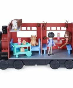 SPIN MASTER Wizarding World Harry Potter, Magical Minis Hogwarts Express Train Toy Playset With 2 Exclusive Figures, 10 Accessories