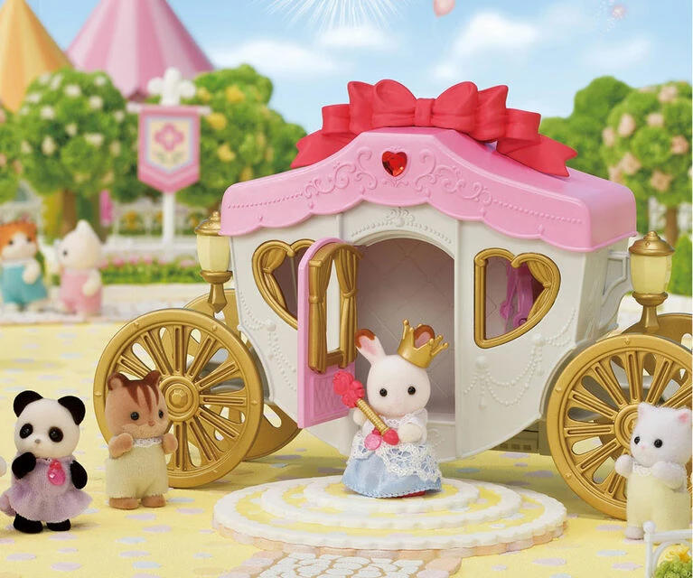 Epoch Calico Critters Royal Carriage Set, Dollhouse Playset With Vehicle And Accessories 4 Epoch Calico Critters Royal Carriage Set, Dollhouse Playset With Vehicle And Accessories - Image 4