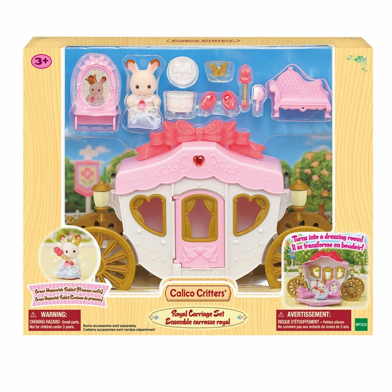 Epoch Calico Critters Royal Carriage Set, Dollhouse Playset With Vehicle And Accessories 6 Epoch Calico Critters Royal Carriage Set, Dollhouse Playset With Vehicle And Accessories - Image 6